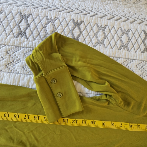 Banana Republic Peridot Green Shirtdress Long Sleeve Size M NWOT - Picture 6 of 8